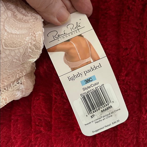 Rene Rofe Cream Lace Bra - Picture 5 of 6